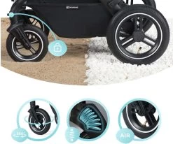 Kinderkraft B-Tour Ash Grey 3-in-1 Combi Kinderwagen Incl. Autostoel KSBTOU00DGR3000 -Babyproducten Uitverkoop 1200x1002 1