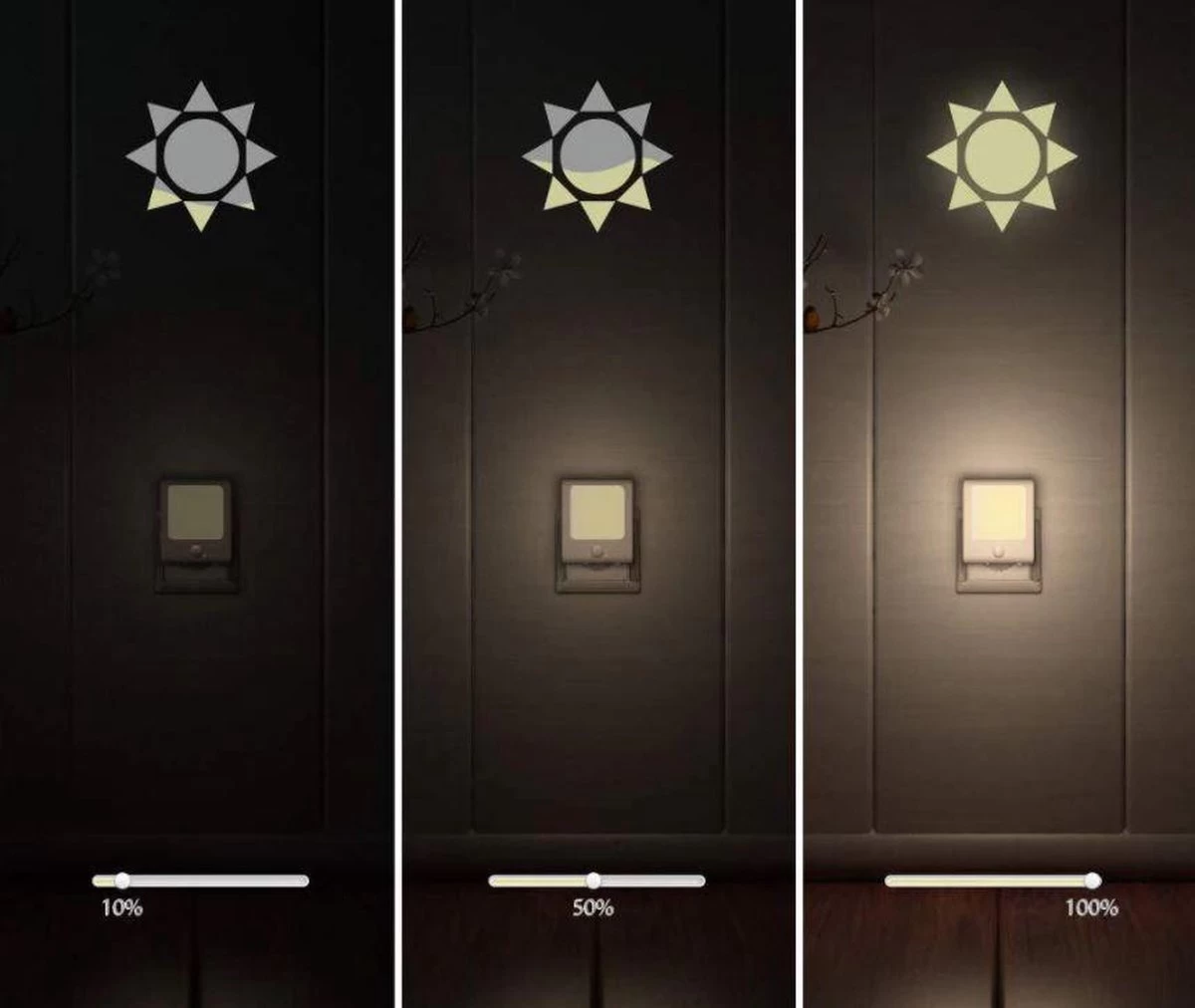 Merkloos 2 X Stopcontact Lampje Met Bewegingssensor – Plugin Ledlamp – Nachtlampje - Warm Licht – Dimbaar 12 Merkloos 2 X Stopcontact Lampje Met Bewegingssensor – Plugin Ledlamp – Nachtlampje - Warm Licht – Dimbaar - Afbeelding 12