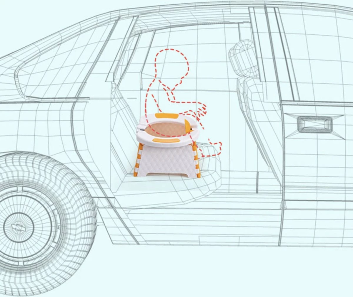 Merkloos Reispotje - Potje Peuter - Draagbaar Potje - Meeneem Potje Peuter - Potje Onderweg - Potje Baby 10 Merkloos Reispotje - Potje Peuter - Draagbaar Potje - Meeneem Potje Peuter - Potje Onderweg - Potje Baby - Afbeelding 10