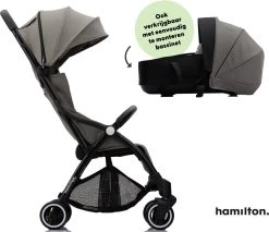 Hamilton By Yoop X1 Plus Buggy – Nieuw, Hoger, Uitgebreider 2023 Model – Premium Stroller Met One Hand Folding Technologie – Grijs – Lichte, Verstelbare En Wendbare Kinderwagen Met Vele Gemakken -Babyproducten Uitverkoop 1200x1037 1