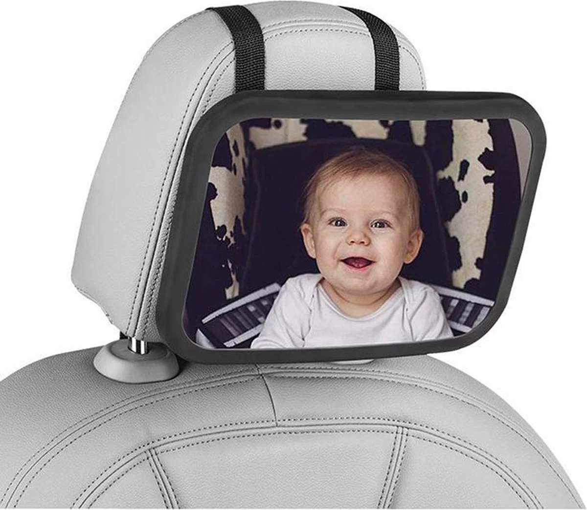 Autospiegel Baby 360° Verstelbaar Voor Hoofdsteun Autostoel -Achteruitkijkspiegel - Achterbankspiegel Kinderen -Baby Veiligheid Accessoires - Zwart 1 Autospiegel Baby 360° Verstelbaar Voor Hoofdsteun Autostoel -Achteruitkijkspiegel - Achterbankspiegel Kinderen -Baby Veiligheid Accessoires - Zwart