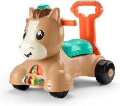 Fisher Price Fisher-Price Pony Loopvriendje - Looptrainer Baby - Bruin - Groen
