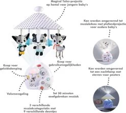 Tiny Love Magical Night 3-in-1 Muziekmobiel Met Projector - Magical Tales - Zwart/Wit -Babyproducten Uitverkoop 1200x1073