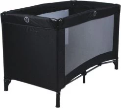 Ding Campingbedje - Zwart - 120x60 Cm - Reisbedje Inclusief Bodemmatrasje -Babyproducten Uitverkoop 1200x1075