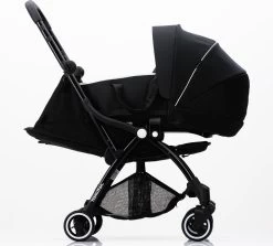 Hamilton By Yoop X1 Plus Kinderwagen - Buggy Met Monteerbare Wieg - Premium Stroller Met One Hand Folding Technologie - Nieuw, Hoger, Uitgebreider 2023 Model - Zwart - Licht, Verstelbaar, Wendbaar En Geschikt Van 0 Maanden Tot 4 Jaar -Babyproducten Uitverkoop 1200x1085
