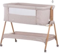 Co-Sleeper Chipolino Wieg KOSSD0212MO Sweet Dreams Mocca/Wood Incl. Wielen -Babyproducten Uitverkoop 1200x1088 1