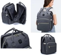 Luiertas - Multifuctioneel Luiertas 3 In 1 - Met Babybedje - Met Verschoningsmatje - Grijs - Met Usb - Met Verdikt Matras 19 Luiertas - Multifuctioneel Luiertas 3 In 1 - Met Babybedje - Met Verschoningsmatje - Grijs - Met Usb - Met Verdikt Matras -Babyproducten Uitverkoop 1200x1090