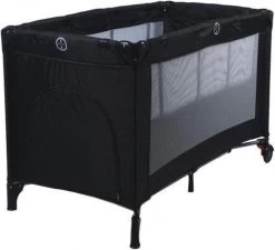 Ding Deluxe Black Campingbedje Incl. Bodemverhoger -Babyproducten Uitverkoop 1200x1091