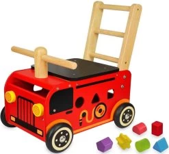 Houten Loopwagen Brandweer Met Blokken - I'm Toy -Babyproducten Uitverkoop 1200x1095