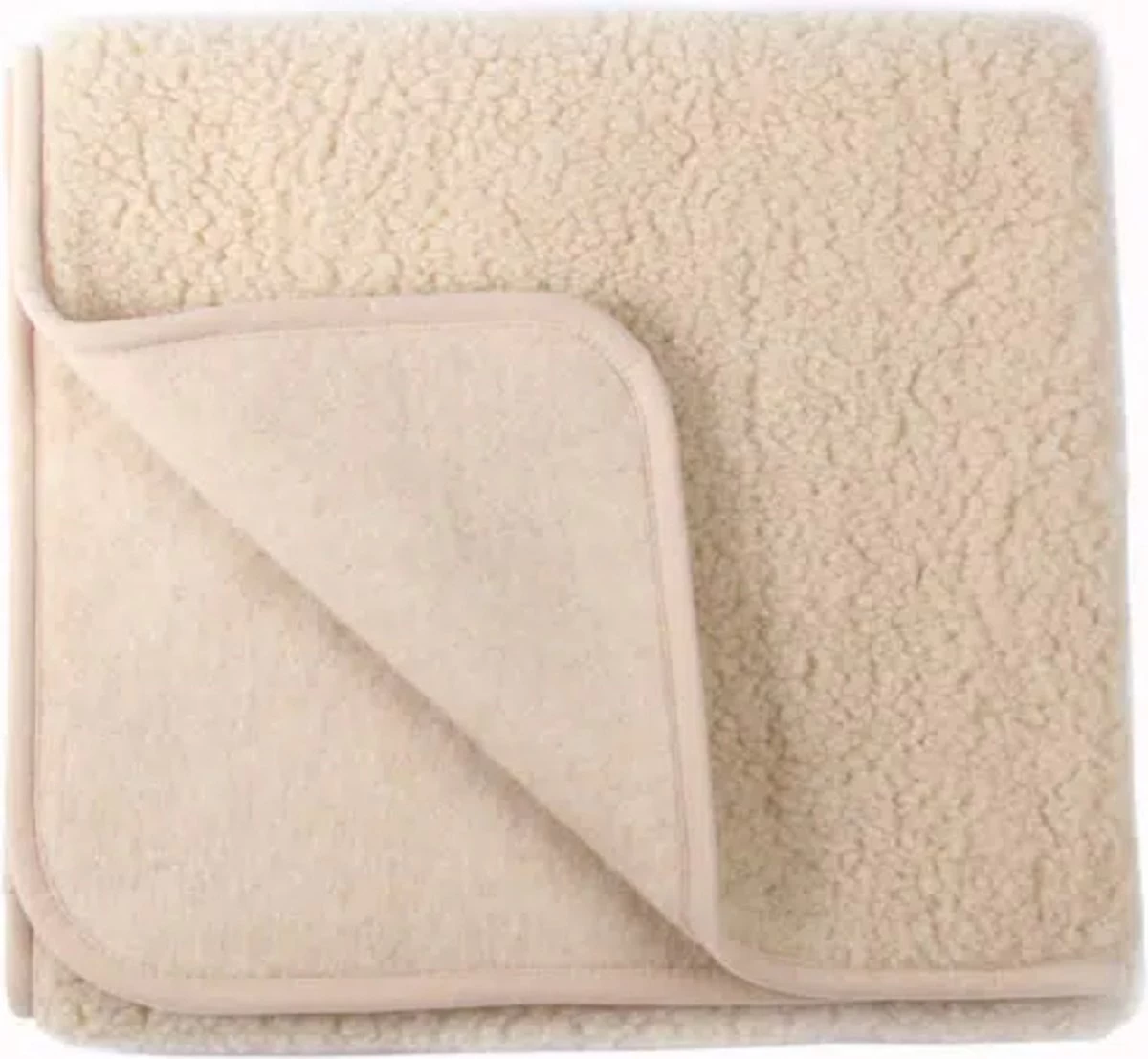 WOLLIES Amsterdam - Wieg Deken - Amandel - Merino Wol - 75 X 100 CM 1 WOLLIES Amsterdam - Wieg Deken - Amandel - Merino Wol - 75 X 100 CM