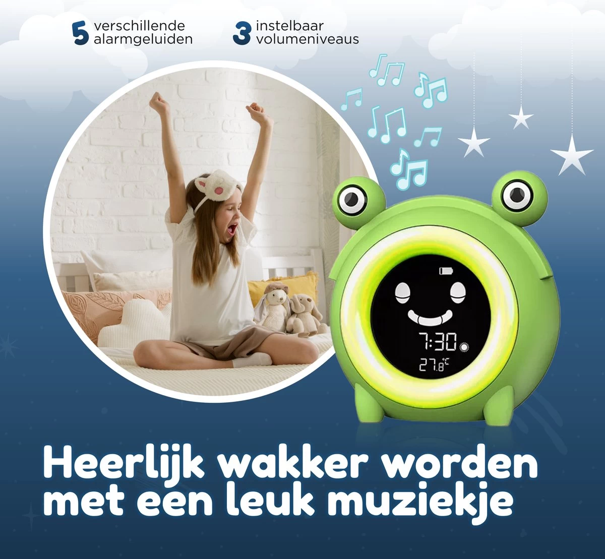 AyeSleep Slaaptrainer – 5 Lichtkleuren Kinderwekker – Dimbaar - Slaaptrainer Kinderen 4 AyeSleep Slaaptrainer – 5 Lichtkleuren Kinderwekker – Dimbaar - Slaaptrainer Kinderen - Afbeelding 4