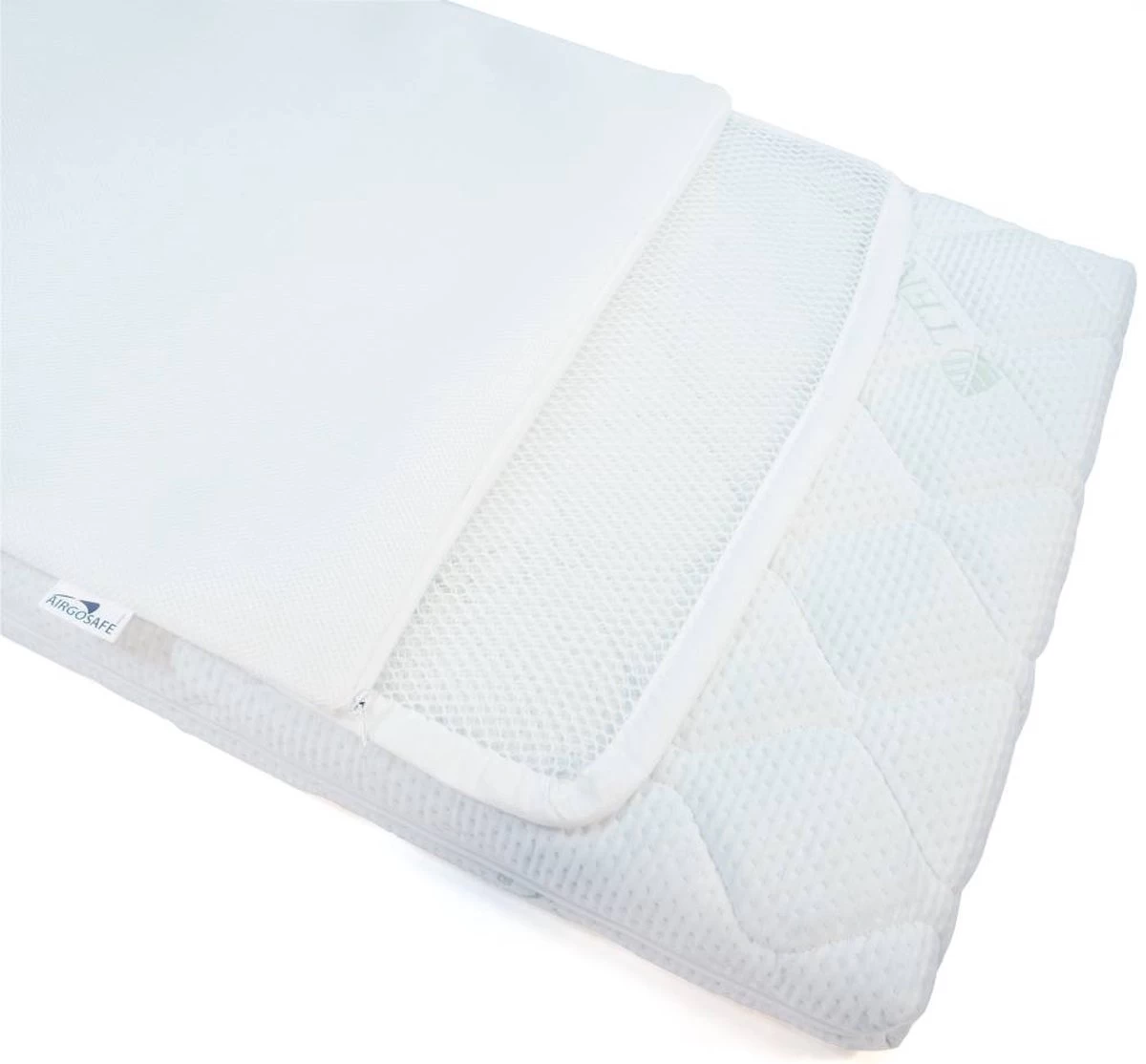 ABZ Babymatras Combi Witte Panter - Inclusief Topper Airgosafe - 60x120 Cm 3 ABZ Babymatras Combi Witte Panter - Inclusief Topper Airgosafe - 60x120 Cm - Afbeelding 3