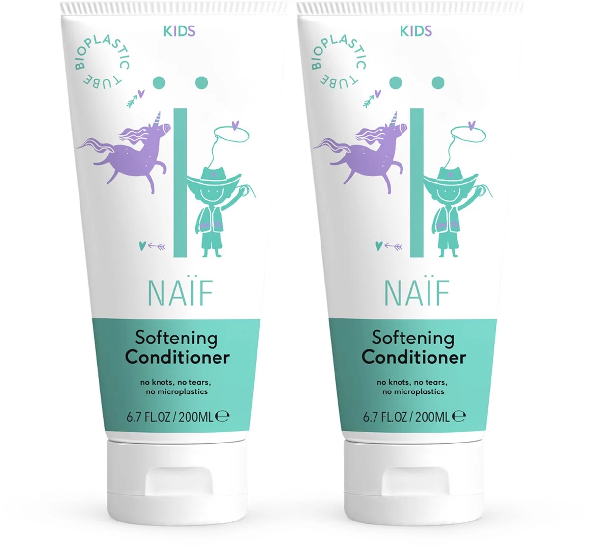 Naïf Kids Conditioner - Voordeelverpakking 2 X 200ml - Met Natuurlijke Ingrediënten 1 Naïf Kids Conditioner - Voordeelverpakking 2 X 200ml - Met Natuurlijke Ingrediënten