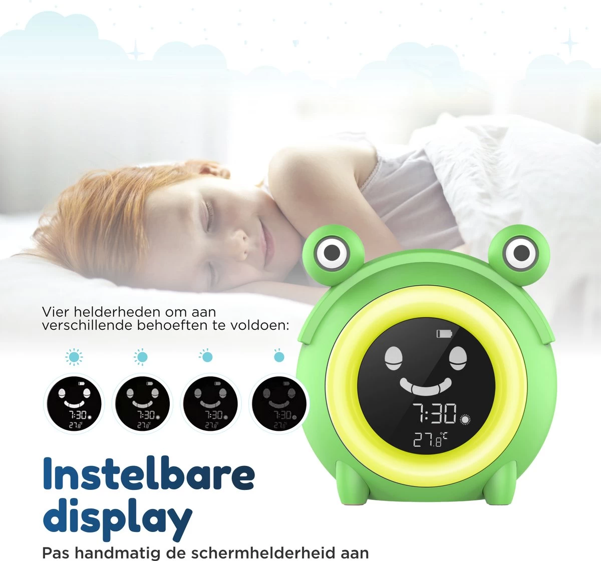 AyeSleep Slaaptrainer – 5 Lichtkleuren Kinderwekker – Dimbaar - Slaaptrainer Kinderen 6 AyeSleep Slaaptrainer – 5 Lichtkleuren Kinderwekker – Dimbaar - Slaaptrainer Kinderen - Afbeelding 6