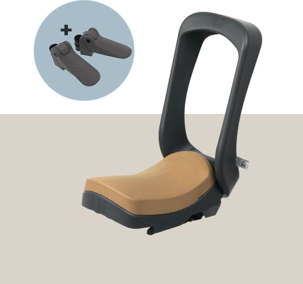 Urban Iki - Junior Fietszitje - Bincho Black/ Kurumi Brown - Zonder Montagekader 1 Urban Iki - Junior Fietszitje - Bincho Black/ Kurumi Brown - Zonder Montagekader