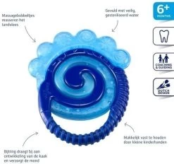 Difrax Combi Koel Bijtring - Donkerblauw/Geel