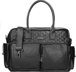 Kidzroom Vision Of Love Luiertas - Zwart - Verschoonmatje - Verstelbare Schouderband -Babyproducten Uitverkoop 1200x1126 3