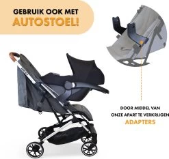 Deryan Rolo Luxe Lichtgewicht Buggy - Grijs -Babyproducten Uitverkoop 1200x1134 2