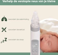 AQUILA Elektrische Neusreiniger Voor Baby En Kinderen - Neuszuiger Baby - Neuspeer - Vrij Van BPA - Oplaadbaar - 3 Standen, Muziek En Licht Voor Afleiding -Babyproducten Uitverkoop 1200x1136 16