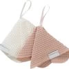 Cottonbaby - Speendoekje - Wafel- Per Set Van 2 - Room/poederroze