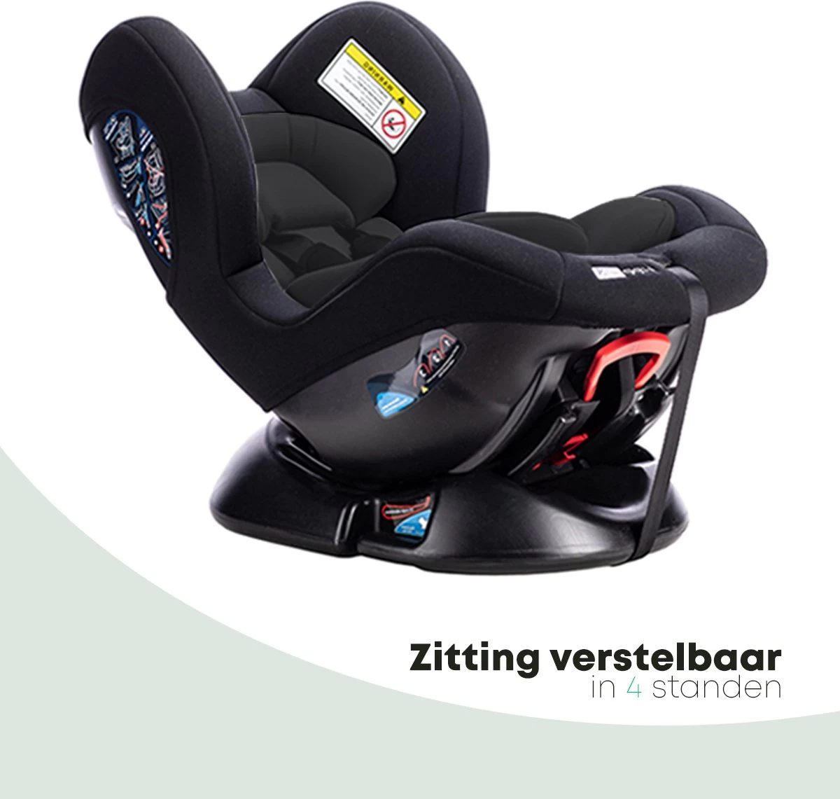 FreeON Autostoel Tipo Zwart (0-18kg) - Groep 0+1 Autostoel Voor Kinderen Van 0 Tot 4 Jaar 3 FreeON Autostoel Tipo Zwart (0-18kg) - Groep 0+1 Autostoel Voor Kinderen Van 0 Tot 4 Jaar - Afbeelding 3
