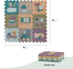 Free2Play By FreeON Speelkleed - Speelmat - Foam Puzzelmat - Voertuigen -Babyproducten Uitverkoop 1200x1141