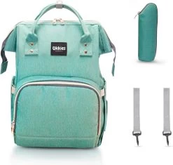 Luiertas Rugzak - Gratis Flessenwarmer En Gratis Kinderwagen Haken - Eindeloos Opbergruimte - Ruime Luiertas - Draaggemak - Mint-groen -Babyproducten Uitverkoop 1200x1143