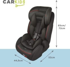Carkids Verstelbaar Kinderautostoeltje Zwart En Rood | Kinderautostoel Groep 1-2-3 Met Isofix En Top Tether Connector | Kinderen Van 9 Maanden -12 Jaar | 9-36 Kg -Babyproducten Uitverkoop 1200x1150 5