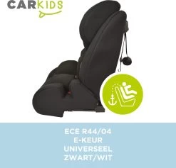 Carkids Verstelbaar Kinderautostoeltje Zwart En Wit | Kinderautostoel Groep 1-2-3 Met Isofix En Top Tether Connector | Kinderen Van 9 Maanden -12 Jaar | 9-36 Kg -Babyproducten Uitverkoop 1200x1150 7