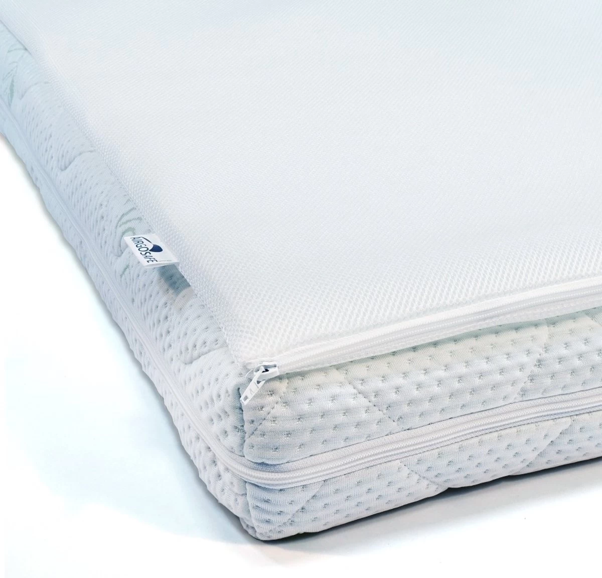 ABZ Babymatras Combi Witte Panter - Inclusief Topper Airgosafe - 60x120 Cm 10 ABZ Babymatras Combi Witte Panter - Inclusief Topper Airgosafe - 60x120 Cm - Afbeelding 10