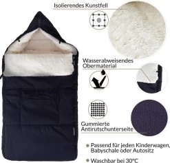 Monzana Voetenzak - Voor Kinderwagen Of Stoeltje - 93x56cm Donkerblauw 20 Monzana Voetenzak - Voor Kinderwagen Of Stoeltje - 93x56cm Donkerblauw -Babyproducten Uitverkoop 1200x1152 10