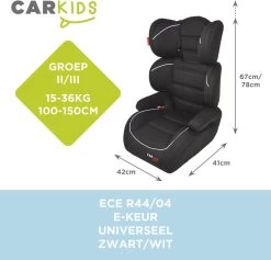 Carkids Verstelbaar Kinderautostoeltje Zwart En Wit | Kinderautostoel Groep 2-3 | Kinderen Van 3,5-12 Jaar | 15-36 Kg -Babyproducten Uitverkoop 1200x1152 3