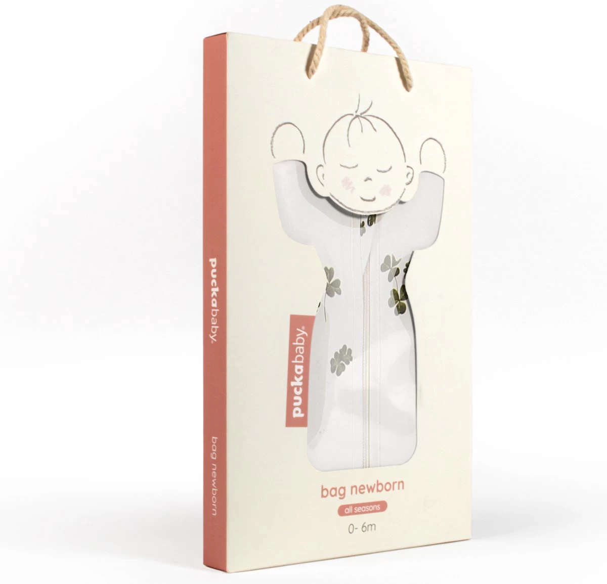 Puckababy Babyslaapzak Bag Newborn 0-6 Maanden - 70 Cm - Alle Seizoenen - Lucky Clover 2 Puckababy Babyslaapzak Bag Newborn 0-6 Maanden - 70 Cm - Alle Seizoenen - Lucky Clover - Afbeelding 2