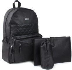Kidzroom Popular Luiertas Rugzak - Zwart‎‎ - Verschoonmatje - Flessenhouder -Babyproducten Uitverkoop 1200x1164