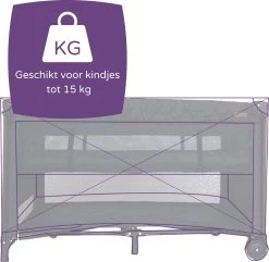 Prénatal Luxe Campingbedje Met Bodemverhoger - Inklapbaar Baby Campingbed - Reisbedje Met Wieltjes - Inclusief Bodemmatras - 120 X 60 Cm - Zwart -Babyproducten Uitverkoop 1200x1171 6