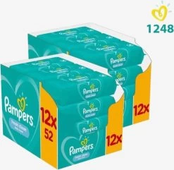 Pampers® Pampers - Fresh Clean - Billendoekjes - 1248 Doekjes - 24 X 52