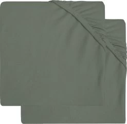 Jollein Baby Hoeslaken Ledikant Jersey 60x120cm - Ash Green - 2 Stuks -Babyproducten Uitverkoop 1200x1174 11