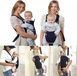 Baby Draagzak Blauw - Baby Carrier – Baby Drager Max. 15 Kg - 2 Tot 18 Maanden - Ergonomisch - Baby Draagdoek - Heupdrager - Steundrager Baby -Babyproducten Uitverkoop 1200x1174