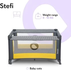 Lionelo Stefi - Campingbedje - 125x65cm - Tot 15kg - Transporttas -Babyproducten Uitverkoop 1200x1176 1