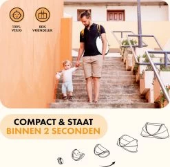 Deryan Baby Luxe Campingbedje – Inclusief Zelfopblaasbare Matras - Cream -Babyproducten Uitverkoop 1200x1180 6