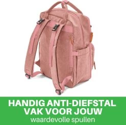 Brisby Slijtvaste Luiertas – Verzorgingstas – Met Buggymontage - Roze -Babyproducten Uitverkoop 1200x1189 3