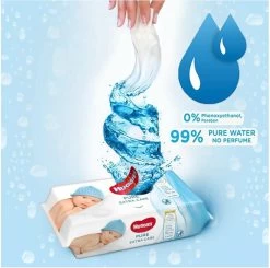 Huggies Billendoekjes - Baby Wipes - Pure Extra Care - 99% Water 56 Doekjes -Babyproducten Uitverkoop 1200x1191 10