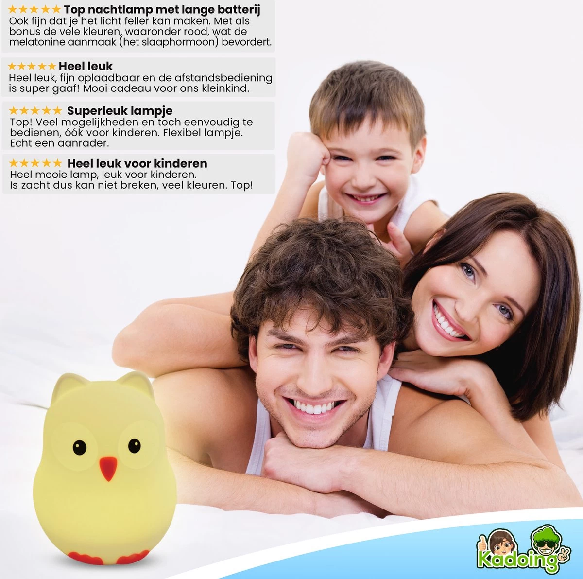 Kadoing Uil Nachtlamp (Groot) - Met TAP-ON & Afstandsbediening - Oplaadbaar - LED Lamp - Gender Reveal - Babyshower - Kraamcadeau - Baby - Babykamer - Verjaardag Kinderen - Kinderkamer - Kinderspeelgoed - Speelgoed Cadeau - Premium Kinderlamp 12 Kadoing Uil Nachtlamp (Groot) - Met TAP-ON & Afstandsbediening - Oplaadbaar - LED Lamp - Gender Reveal - Babyshower - Kraamcadeau - Baby - Babykamer - Verjaardag Kinderen - Kinderkamer - Kinderspeelgoed - Speelgoed Cadeau - Premium Kinderlamp - Afbeelding 12