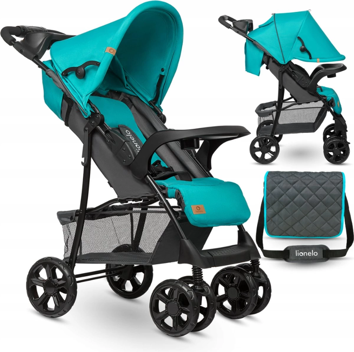 Lionelo Emma Plus - Buggy - Lichte - 5-punts Gordel - Tot 15kg 1 Lionelo Emma Plus - Buggy - Lichte - 5-punts Gordel - Tot 15kg