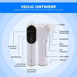 Young Star Baby - Elektrische Neusreiniger Baby - Neuszuiger Met USB - Neuspeer - Neusdouche - Snotverwijderaar -Babyproducten Uitverkoop 1200x1195 13