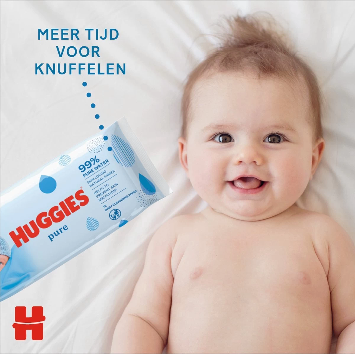 Huggies - Pure - Billendoekjes - 560 Babydoekjes - 10 X 56 7 Huggies - Pure - Billendoekjes - 560 Babydoekjes - 10 X 56 - Afbeelding 7