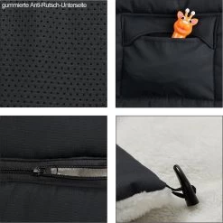 Monzana Voetenzak - Voor Kinderwagen Of Stoeltje - 93x56cm Grijs -Babyproducten Uitverkoop 1200x1198 9