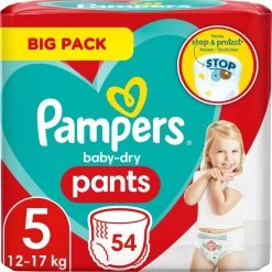 Pampers® Pampers Broek Baby Dry Maat 5 Junior, 12-17 Kg, Grootverpakking, 54 Stuks -Babyproducten Uitverkoop 1200x1199 31