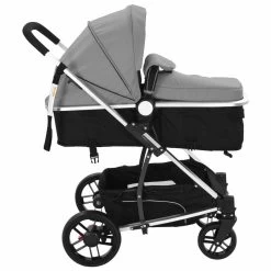 VidaXL Kinderwagen 2-in-1 Aluminium Grijs En Zwart -Babyproducten Uitverkoop 1200x1200 1020
