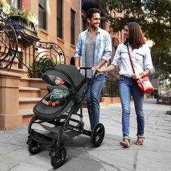 KIDUKU- 3 In 1 Combi-kinderwagen- Antraciet/zwart Buggy Incl. Autostoeltje-regenhoes- Inklapbaar -Babyproducten Uitverkoop 1200x1200 1041